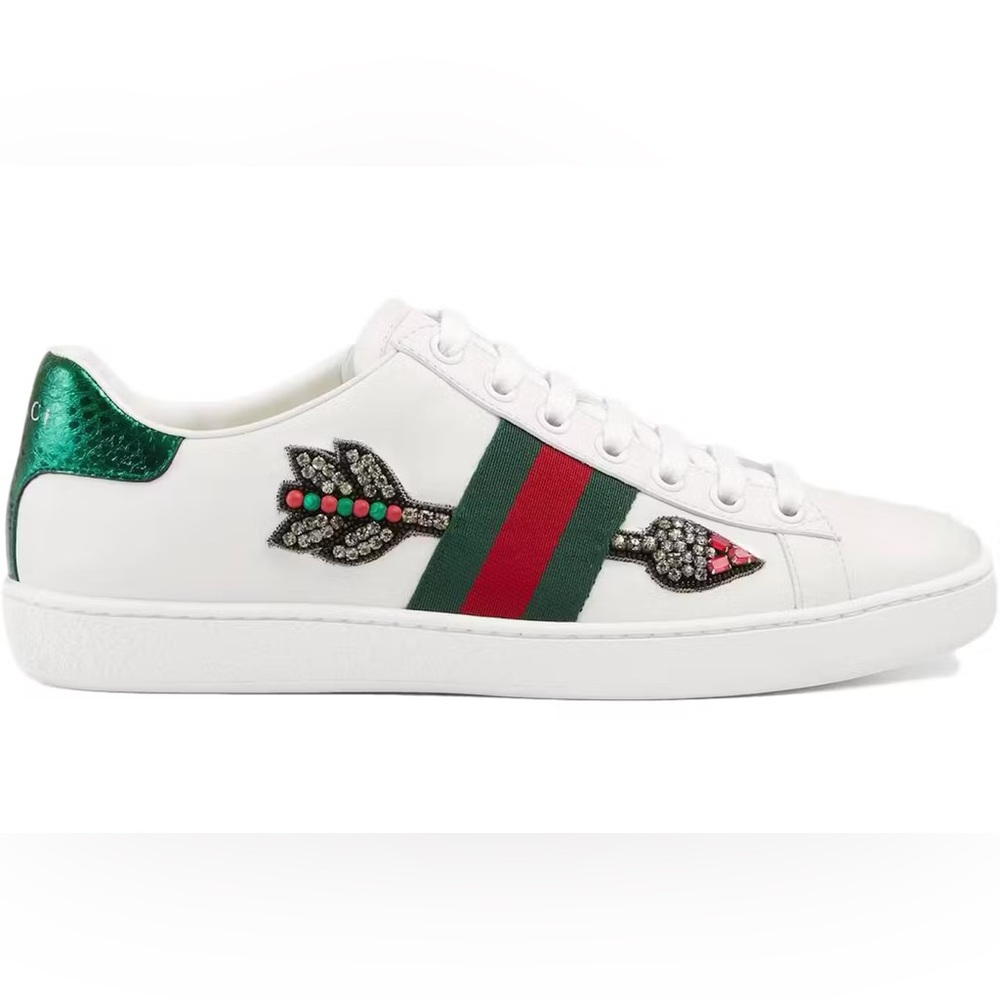 GUCCI Ace Embellished Sneakers